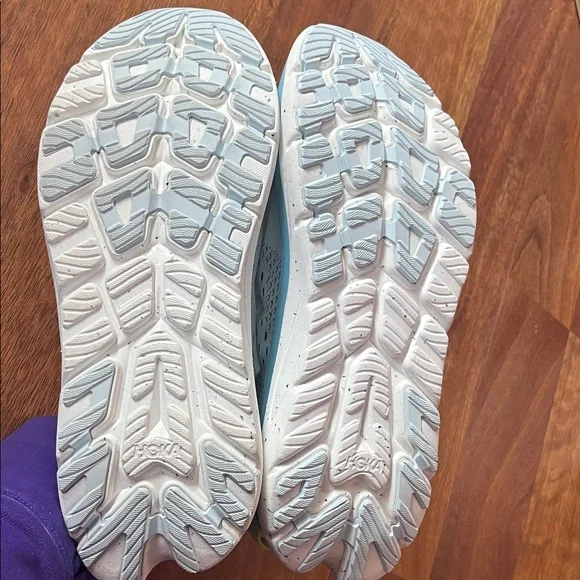 New Hoka Kawana 2 Sneakers - Soft Blue and Lime - Picture 11 of 16